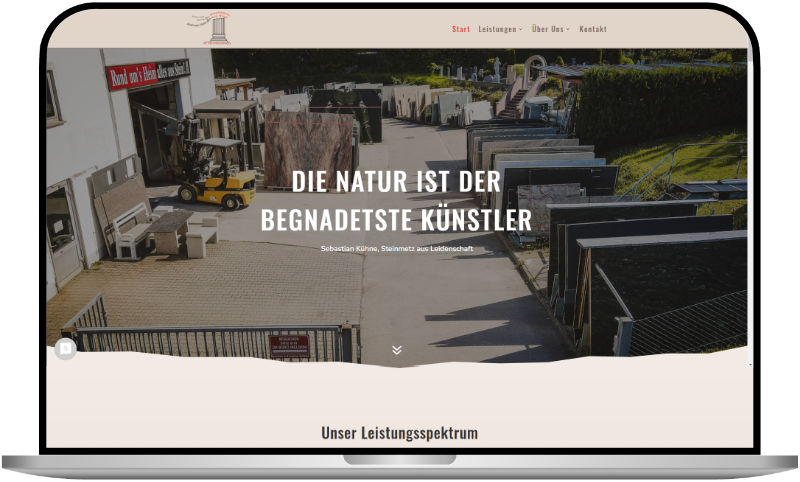 Webdesign Desktop - Handpan-Spieler Bert Schulze