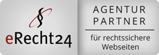 Siegel - eRecht24 Logo - Partner Agentur