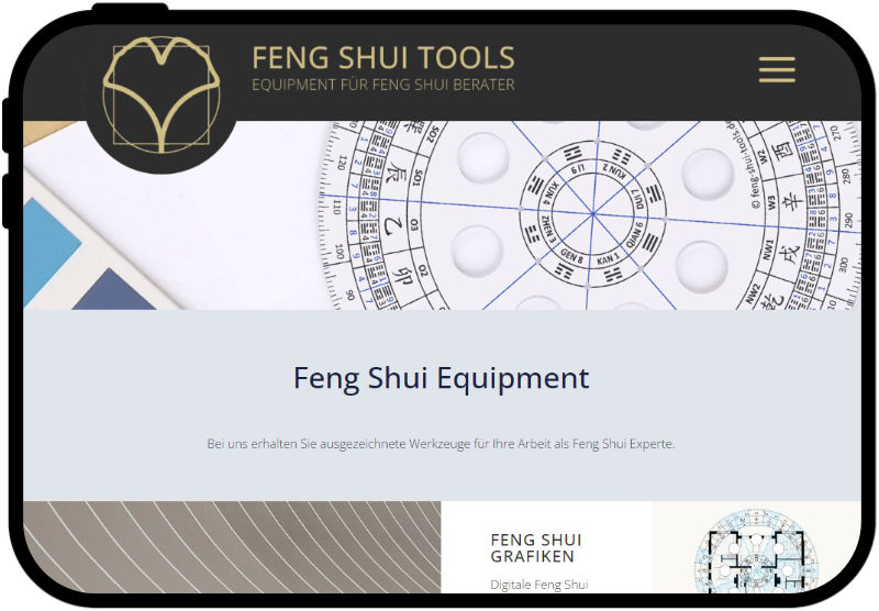 tablet webdesign feng shui tools